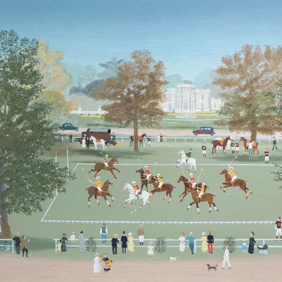ミッシェル・ドラクロワの絵画作品　タイトルは、ポロ
